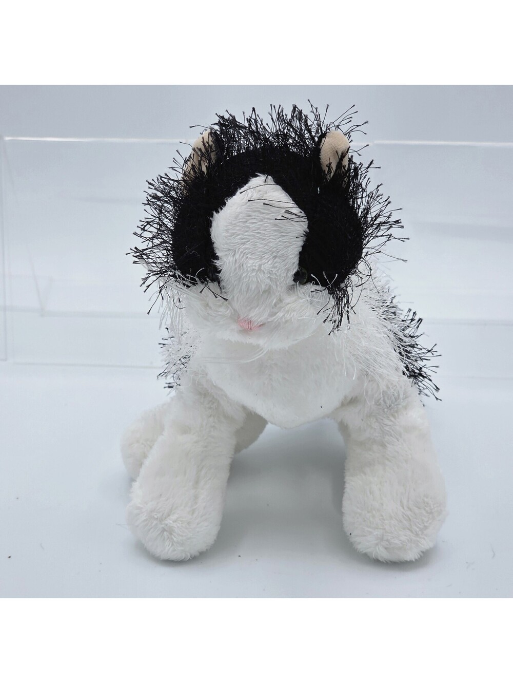 Webkinz Lil Kinz Black White Cat HM016 Plush Toy Stuffed Animal No Code Kitten